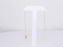 画像をギャラリービューアに読み込む, ESS642 STAINLESS STEEL EARRING WITH ROUND AAB CO..