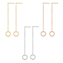 画像をギャラリービューアに読み込む, ESS642 STAINLESS STEEL EARRING WITH ROUND AAB CO..