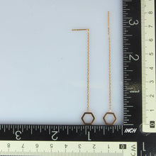 画像をギャラリービューアに読み込む, ESS645 STAINLESS STEEL EARRING WITH HEXAGON AAB CO..