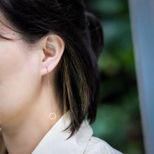 画像をギャラリービューアに読み込む, ESS645 STAINLESS STEEL EARRING WITH HEXAGON AAB CO..