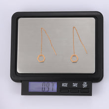 画像をギャラリービューアに読み込む, ESS645 STAINLESS STEEL EARRING WITH HEXAGON AAB CO..