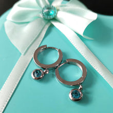 画像をギャラリービューアに読み込む, ESS651 STAINLESS STEEL EARRING WITH FOIL STONE AAB CO..