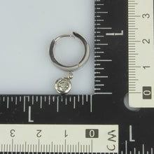画像をギャラリービューアに読み込む, ESS651 STAINLESS STEEL EARRING WITH FOIL STONE AAB CO..