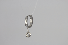 画像をギャラリービューアに読み込む, ESS651 STAINLESS STEEL EARRING WITH FOIL STONE AAB CO..