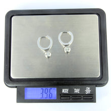 画像をギャラリービューアに読み込む, ESS651 STAINLESS STEEL EARRING WITH FOIL STONE AAB CO..