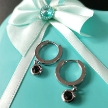 画像をギャラリービューアに読み込む, ESS651 STAINLESS STEEL EARRING WITH FOIL STONE AAB CO..