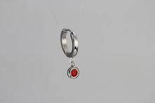 画像をギャラリービューアに読み込む, ESS651 STAINLESS STEEL EARRING WITH FOIL STONE AAB CO..
