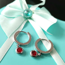 画像をギャラリービューアに読み込む, ESS651 STAINLESS STEEL EARRING WITH FOIL STONE AAB CO..