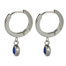 画像をギャラリービューアに読み込む, ESS651 STAINLESS STEEL EARRING WITH FOIL STONE AAB CO..