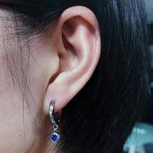 画像をギャラリービューアに読み込む, ESS651 STAINLESS STEEL EARRING WITH FOIL STONE AAB CO..