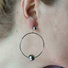 画像をギャラリービューアに読み込む, ESS676 STAINLESS STEEL EARRING WITH BALL AAB CO..