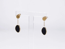 画像をギャラリービューアに読み込む, ESS691 STAINLESS STEEL EARRING WITH EPOXY AAB CO..