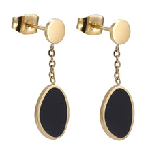 画像をギャラリービューアに読み込む, ESS691 STAINLESS STEEL EARRING WITH EPOXY AAB CO..