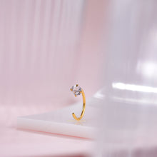 画像をギャラリービューアに読み込む, ESS701 STAINLESS STEEL EARRING WITH CZ AAB CO..