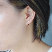 画像をギャラリービューアに読み込む, ESS704 STAINLESS STEEL EARRING WITH HEART SHAPE AAB CO..