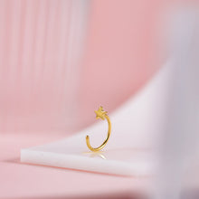 画像をギャラリービューアに読み込む, ESS705 STAINLESS STEEL EARRING WITH STAR SHAPE AAB CO..
