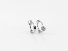 画像をギャラリービューアに読み込む, ESS707 STAINLESS STEEL Huggies with Foil Stone AAB CO..