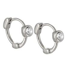 画像をギャラリービューアに読み込む, ESS707 STAINLESS STEEL Huggies with Foil Stone AAB CO..