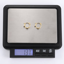 画像をギャラリービューアに読み込む, ESS708 STAINLESS STEEL Huggies with CZ AAB CO..