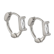 画像をギャラリービューアに読み込む, ESS708 STAINLESS STEEL Huggies with CZ AAB CO..