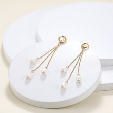 画像をギャラリービューアに読み込む, ESS719 STAINLESS STEEL EARRING WITH PEARL AAB CO..