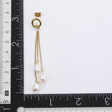 画像をギャラリービューアに読み込む, ESS719 STAINLESS STEEL EARRING WITH PEARL AAB CO..