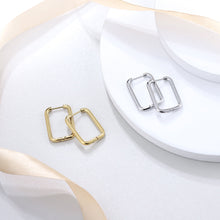 画像をギャラリービューアに読み込む, ESS729 STAINLESS STEEL RECTANGLE SHAPE EARRING AAB CO..