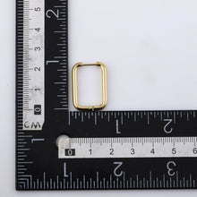 画像をギャラリービューアに読み込む, ESS729 STAINLESS STEEL RECTANGLE SHAPE EARRING AAB CO..