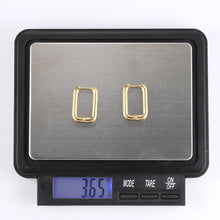 画像をギャラリービューアに読み込む, ESS729 STAINLESS STEEL RECTANGLE SHAPE EARRING AAB CO..