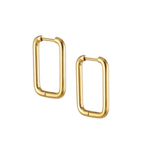 画像をギャラリービューアに読み込む, ESS729 STAINLESS STEEL RECTANGLE SHAPE EARRING AAB CO..