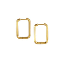 画像をギャラリービューアに読み込む, ESS729 STAINLESS STEEL RECTANGLE SHAPE EARRING AAB CO..