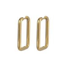 画像をギャラリービューアに読み込む, ESS729 STAINLESS STEEL RECTANGLE SHAPE EARRING AAB CO..