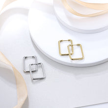 画像をギャラリービューアに読み込む, ESS729 STAINLESS STEEL RECTANGLE SHAPE EARRING AAB CO..