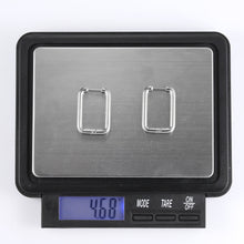 画像をギャラリービューアに読み込む, ESS729 STAINLESS STEEL RECTANGLE SHAPE EARRING AAB CO..