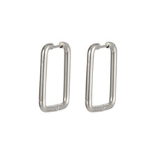 画像をギャラリービューアに読み込む, ESS729 STAINLESS STEEL RECTANGLE SHAPE EARRING AAB CO..