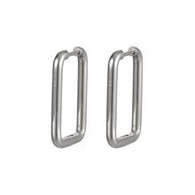 画像をギャラリービューアに読み込む, ESS729 STAINLESS STEEL RECTANGLE SHAPE EARRING AAB CO..