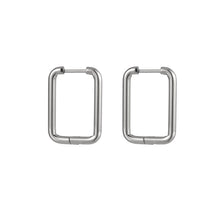 画像をギャラリービューアに読み込む, ESS729 STAINLESS STEEL RECTANGLE SHAPE EARRING AAB CO..