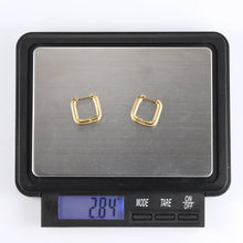 画像をギャラリービューアに読み込む, ESS730 STAINLESS STEEL SQUARE SHAPE EARRING AAB CO..