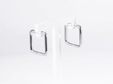 画像をギャラリービューアに読み込む, ESS730 STAINLESS STEEL SQUARE SHAPE EARRING AAB CO..