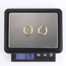 画像をギャラリービューアに読み込む, ESS731 STAINLESS STEEL HEXAGON SHAPE EARRING AAB CO..