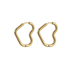 画像をギャラリービューアに読み込む, ESS732 STAINLESS STEEL HEART SHAPE EARRING AAB CO..