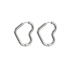 画像をギャラリービューアに読み込む, ESS732 STAINLESS STEEL HEART SHAPE EARRING AAB CO..