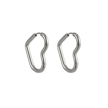 画像をギャラリービューアに読み込む, ESS732 STAINLESS STEEL HEART SHAPE EARRING AAB CO..