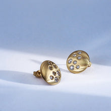 画像をギャラリービューアに読み込む, ESS756 STAINLESS STEEL EARRING WITH CZ AAB CO..