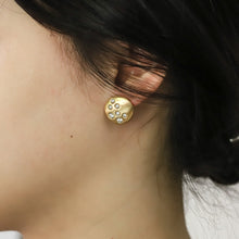 画像をギャラリービューアに読み込む, ESS756 STAINLESS STEEL EARRING WITH CZ AAB CO..
