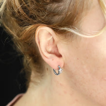 画像をギャラリービューアに読み込む, stainless steel earring, star CZ earring, lady jewelry