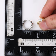 画像をギャラリービューアに読み込む, stainless steel earring, star CZ earring, lady jewelry