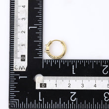 画像をギャラリービューアに読み込む, stainless steel earring, pear CZ earring, lady earring, hoop earring