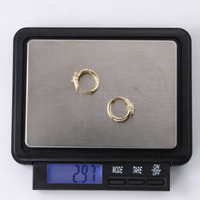 画像をギャラリービューアに読み込む, stainless steel earring, CZ earring, Hoop earring, lady earring