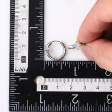 画像をギャラリービューアに読み込む, stainless steel earring, CZ earring, Hoop earring, lady earring